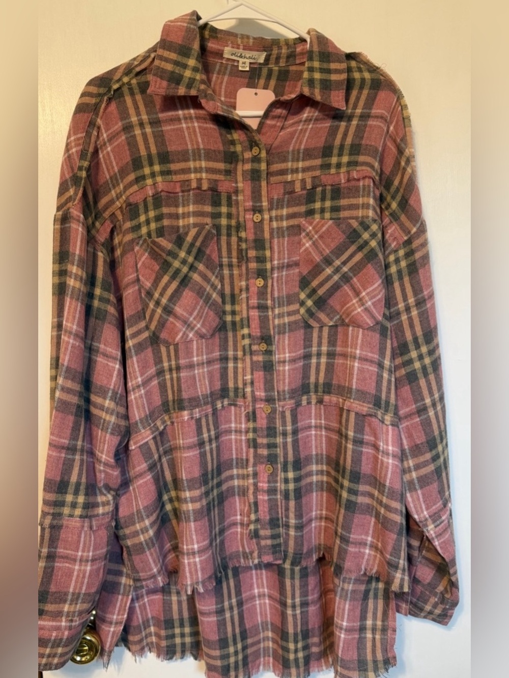 Oli & Hali Pink Flannel Shirt